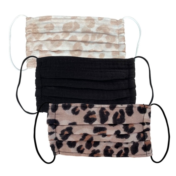 Kitsch  Leopard Pattern Face Masks - Picture 2 of 2